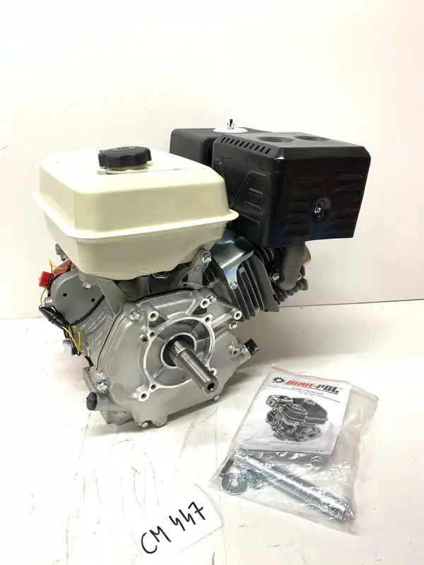 CM447 Benzinmotor 15PS 4-Takt Motor Horizontalwelle 25,4mm Einzylinder Seilzug – neu – Sonstiges – überwiegend weiß – Foto…