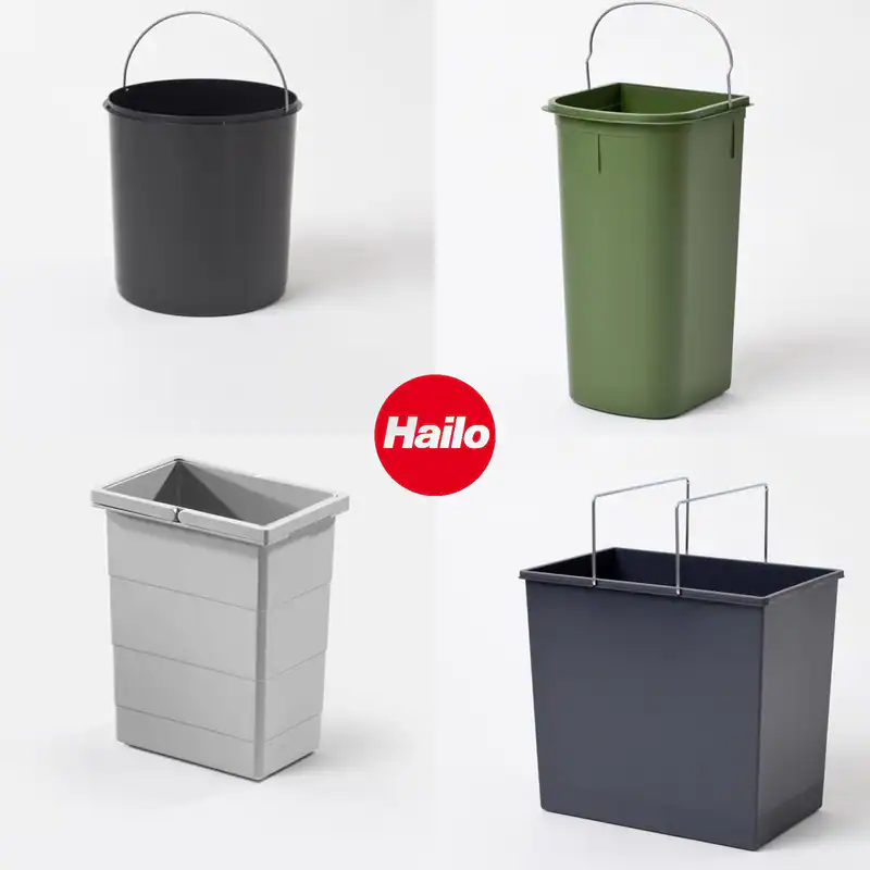 Hailo Abfalleimer Mülleimer 7-28 Liter für Abfallsystem Ersatzeimer Küche – neu – Möbel – überwiegend weiß – Foto 1 von 3