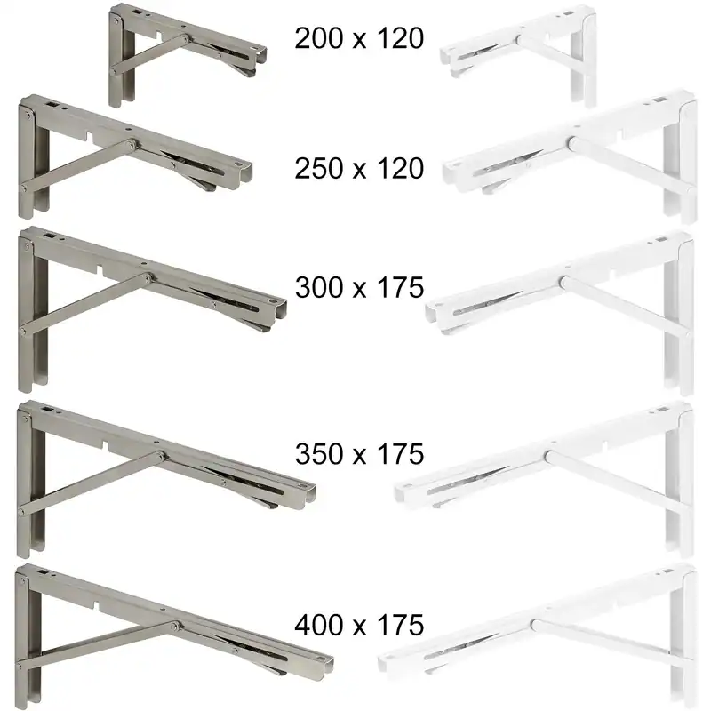 2er 4er Set Klappkonsole Edelstahl oder Stahl belastbar bis 150Kg Klapptisch – neu – Möbel – überwiegend weiß