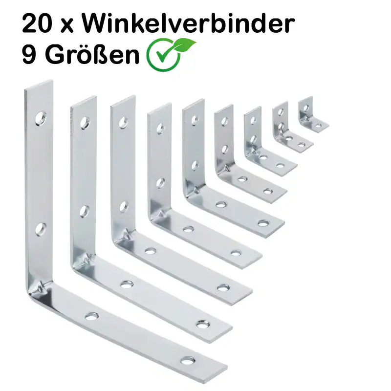 Möbelverbinder Winkelverbinder Stahl mit Sicke Bauwinkel Holzverbinder SOTECH – neu – überwiegend weiß – Foto 1 von 3