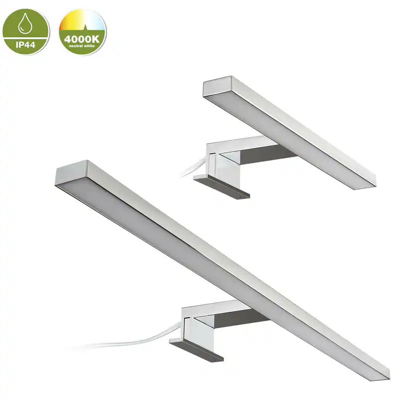Spiegelleuchte Bad Beleuchtung Badleuchte Schminklicht Aufbaulampe LED neutral – neu – Möbel – überwiegend weiß – Foto 1…