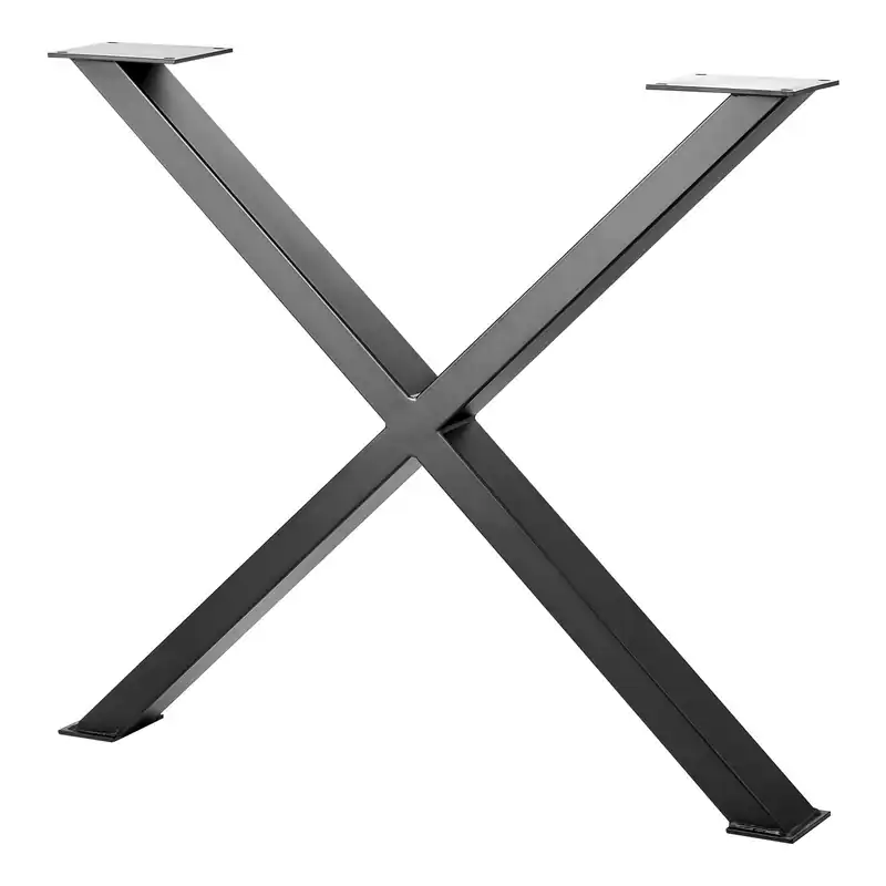 Tischgestell Tischbein X-Gestell Esstisch Schreibtisch Loft Schwarz matt – neu – Möbel – Foto 1 von 5