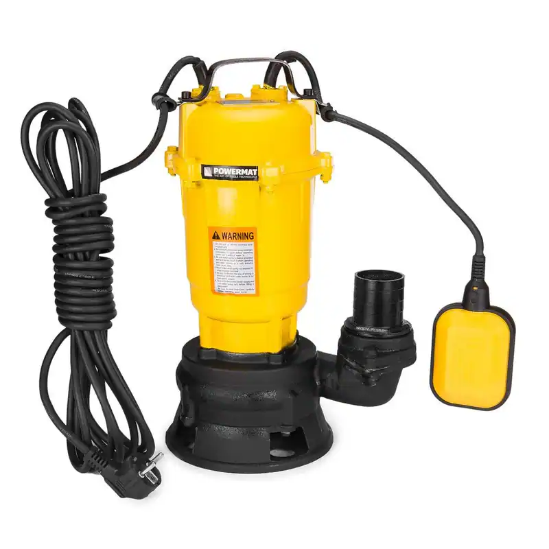 Schmutzwasserpumpe mit Zerkleinerer Klärgrubenpumpe powermat PM-PDS-3000P – neu – Sonstiges – überwiegend weiß – Foto 1 von 4