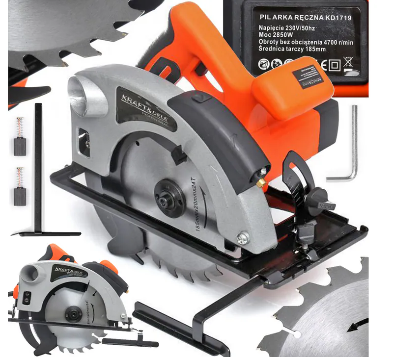 Handkreissäge Kreissäge Sägeblatt Säge Laserführung 2850W Schnitttiefe. 65mm – neu – Sonstiges – überwiegend weiß – Foto 1…