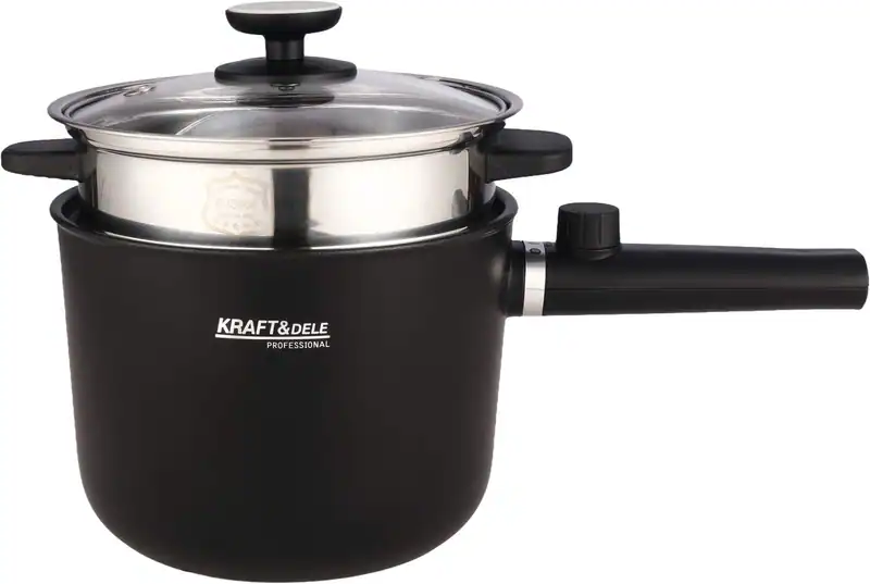 Elektrischer Kochtopf 1,5L 600W Mini Kocher Multikocher Reiskocher Camping Küche – neu – Sonstiges – überwiegend weiß