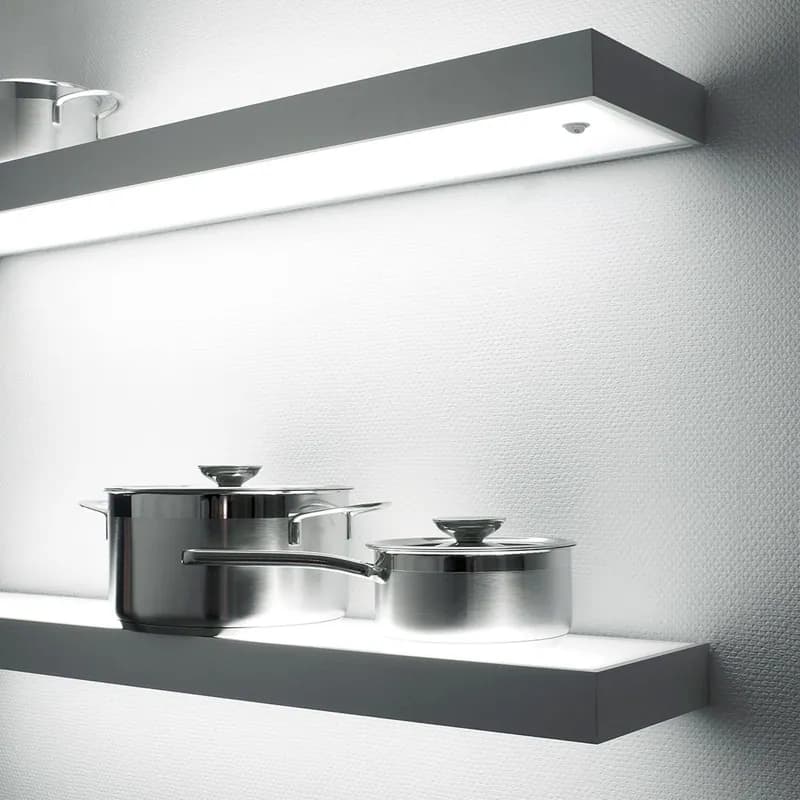 Design Lichtboden Leuchte Beleuchtung Dallas 13 Watt (Edelstahl/ 900 mm Länge) – neu – Möbel – überwiegend weiß – Foto 1…