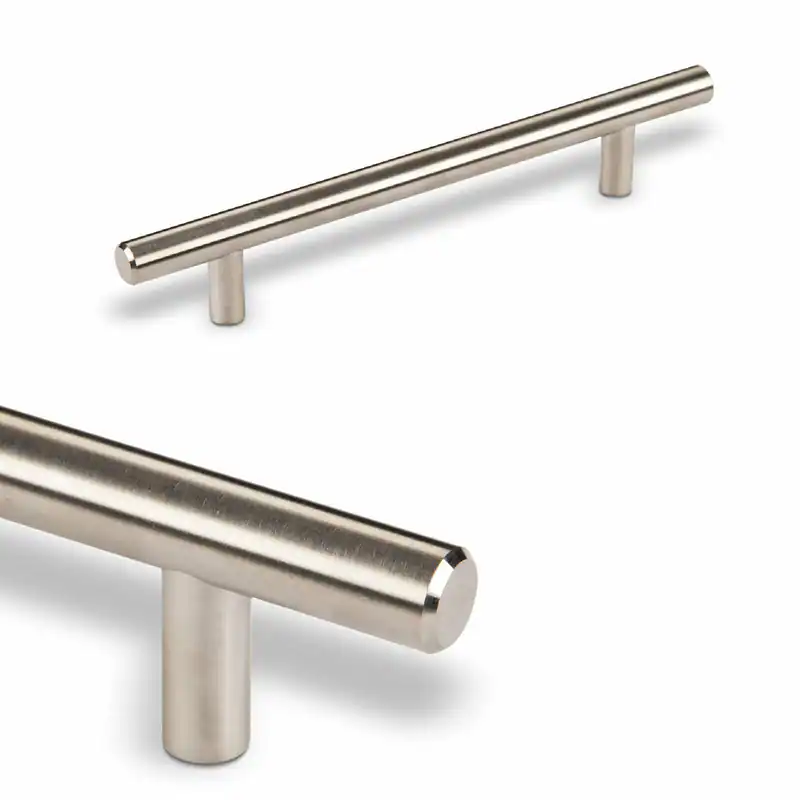 Stangengriff Möbelgriff Schrankgriff Ø 12mm BA 96 + 128mm Edelstahlrohr SO-TECH® – neu – überwiegend weiß – Foto 1 von 3