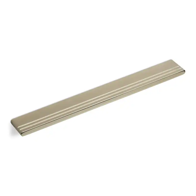 Griffleiste BA 128/160/192 mm Edelstahloptik Griffmulde Küche Möbelgriff Kante – neu – überwiegend weiß – Foto 1 von 4