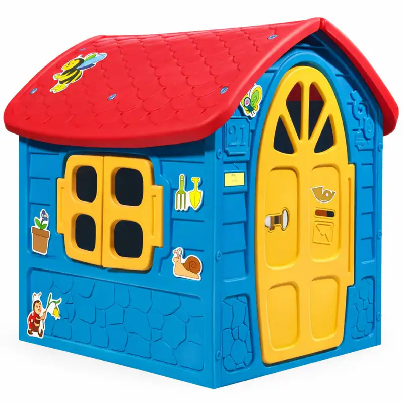Kinderspielhaus Gartenhaus Kinderhaus Spielhaus Outdoor Indoor Haus Blau Groß – neu – Spielzeug – Foto 1 von 2
