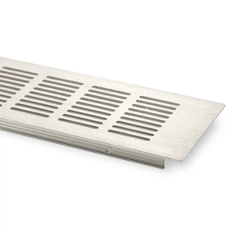 KÖNIG Lüftungsgitter Stegblech Aluminium Edelstahloptik, 500 x 80 mm – neu – Möbel – überwiegend weiß – Foto 1 von 2