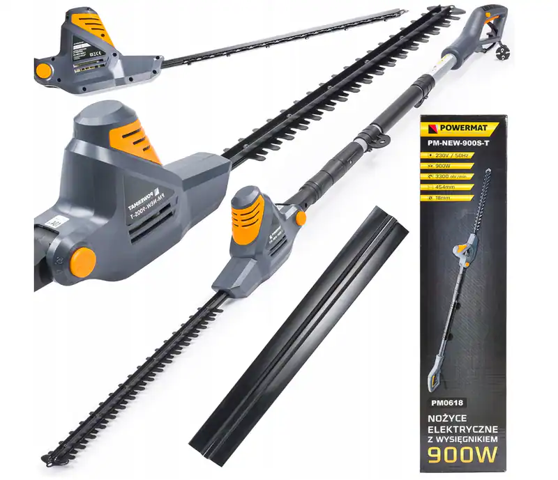 Elektrische Teleskop Heckenschere 900W 45cm 235cm 120° verstellbar Gartenschere – neu – Sonstiges – überwiegend weiß – Foto…