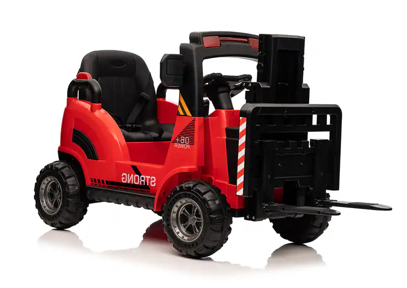 Kinder Gabelstapler Elektroauto Kinderauto Forklift RC LED EVA Rot – neu – Spielzeug – Foto 1 von 4