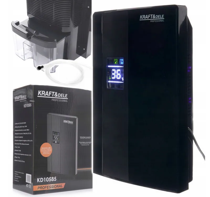 Luftentfeuchter 120W mit Fernbedienung und 2000ml Wassertank 1-24h leise 50 dB – neu – Haushaltsgeräte – überwiegend weiß…