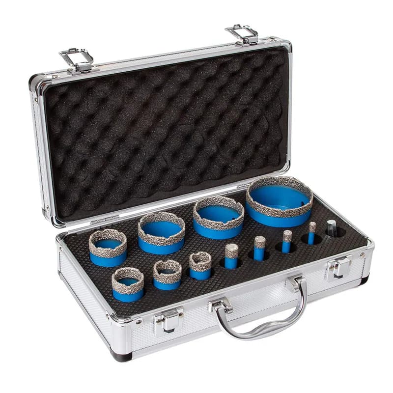 Diamant Bohrkronen Set M14 Fliesen Gres Keramik 6–68mm Trockenbohrer – neu – Sonstiges – überwiegend weiß – Foto 1 von 5