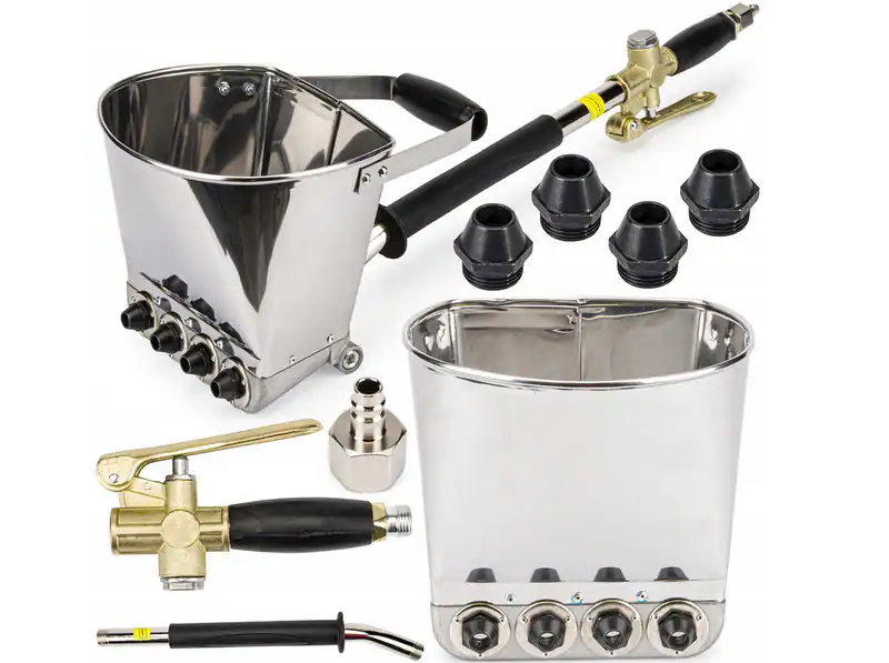 Pneumatische Putzmaschine 3L für Wände Decken Gips Zement Lehm 9-11 bar – neu – Sonstiges – überwiegend weiß – Foto 1 von 5