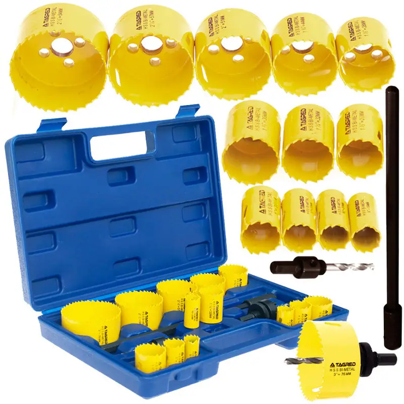 Bi-Metall Lochsägen Set 17-tlg HSS Metall Holz Bohrer + Adapter + Verlängerung – neu – Sonstiges – überwiegend weiß – Foto…