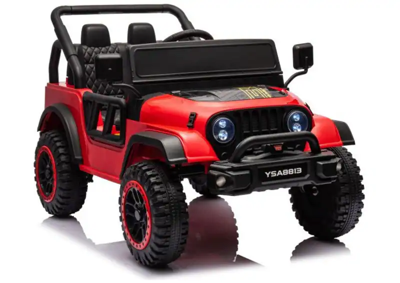 Kinder Elektroauto 24V 2x105W EVA Reifen Leder Sitz LED USB Bluetooth Rot – neu – Spielzeug – Foto 1 von 5