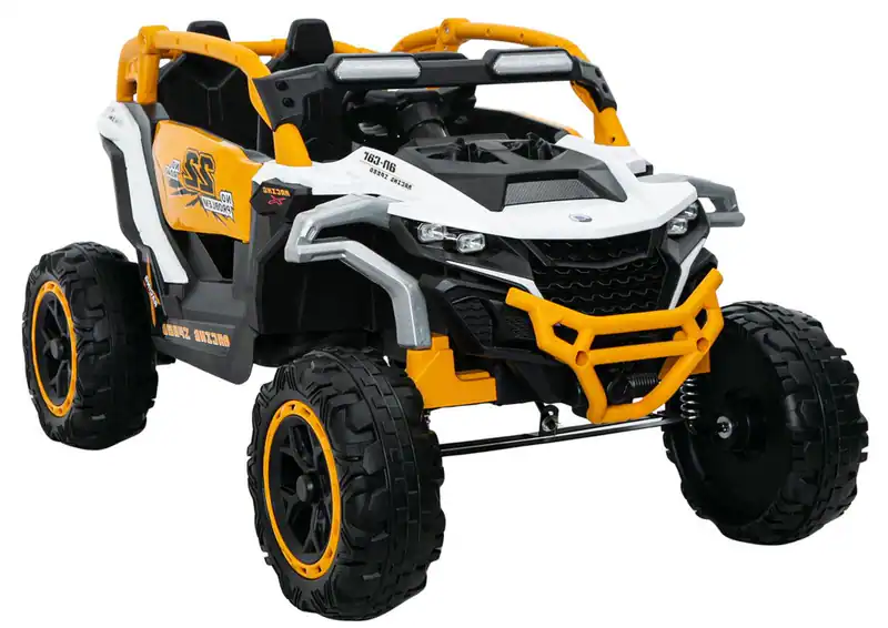 Kinderauto Elektroauto Geländewagen SUV 4x4 Kinderfahrzeug EVA LED Bluetooth M3 – neu – Spielzeug – überwiegend weiß – Foto…