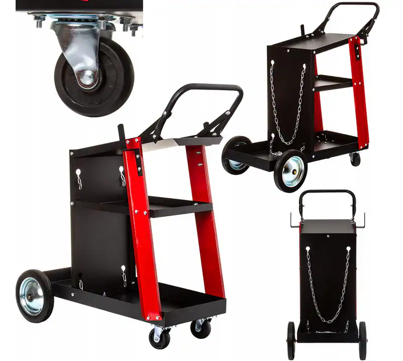 Schweißwagen 3 Ablagen Flaschenhalter Schweißgerätwagen 60kg Werkstattmobil – neu – Sonstiges – Foto 1 von 5