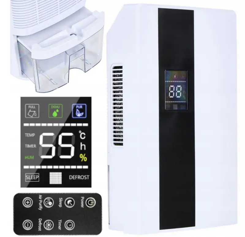 Mini Luftentfeuchter 65W 2000ml Raumentfeuchter Luftentfeuchtungsgerät reiniger – neu – Haushaltsgeräte – überwiegend weiß…
