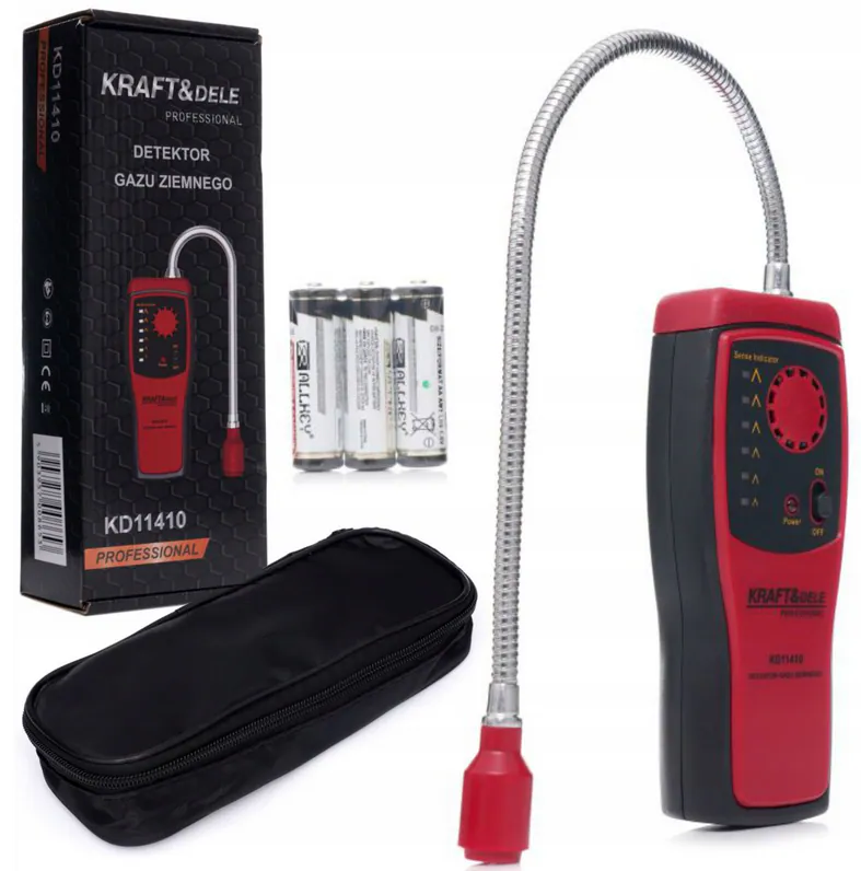 Gasdetektor Leckage-Sensor Gasmelder LPG Erdgas Propan Metan tragbar sicher – neu – Sicherheitstechnik – überwiegend weiß…