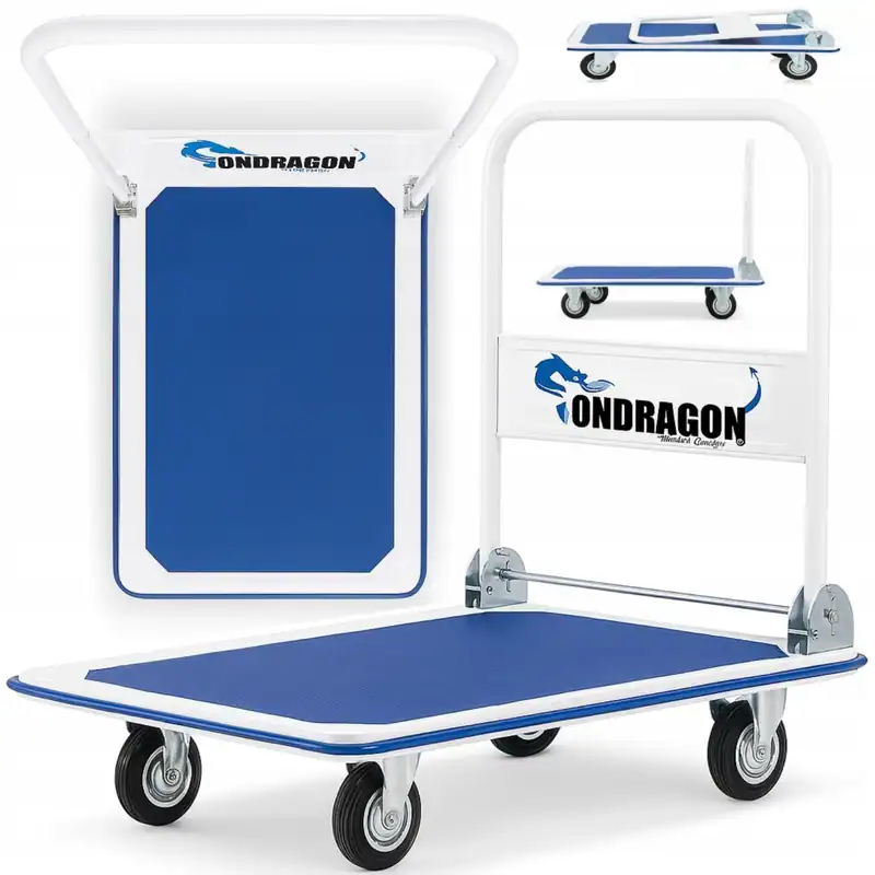 Plattformwagen 300kg Transportwagen klappbar Lagerwagen Rollwagen 90x60cm – neu – Sonstiges – überwiegend weiß – Foto 1 von 5