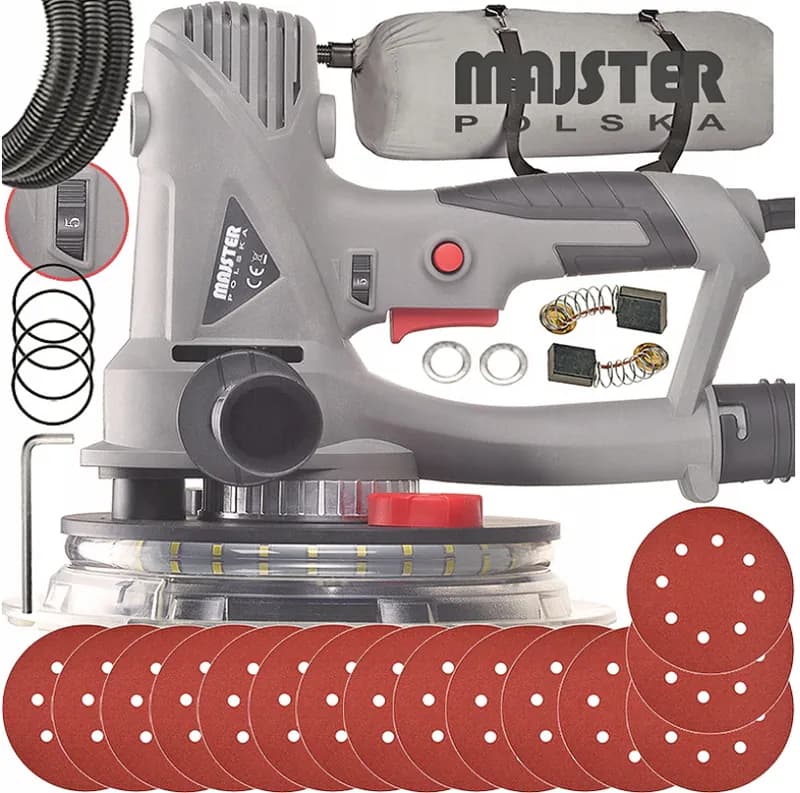 Gipsschleifer Deckenschleifer Wandschleifer 1800W Trockenbauschleifer 180mm – neu – Sonstiges – überwiegend weiß – Foto 1…