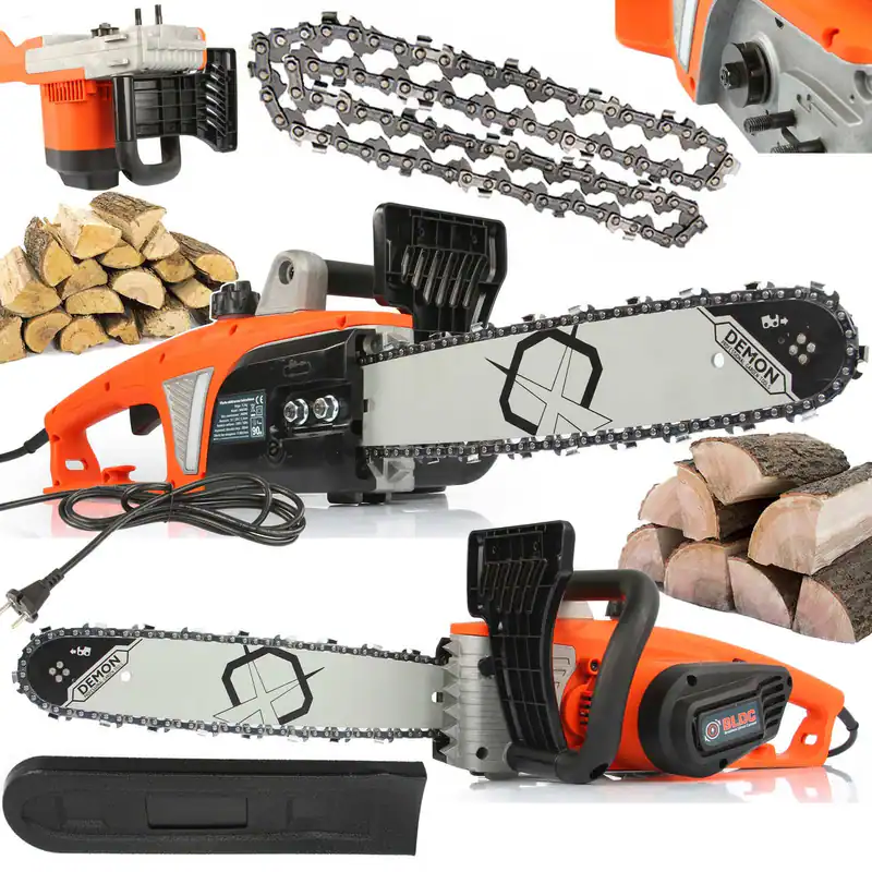 Elektro Kettensäge 2600W Motorsäge 35cm Schwert Motorsäge Holzsägen Brushless – neu – Sonstiges – überwiegend weiß – Foto 1…