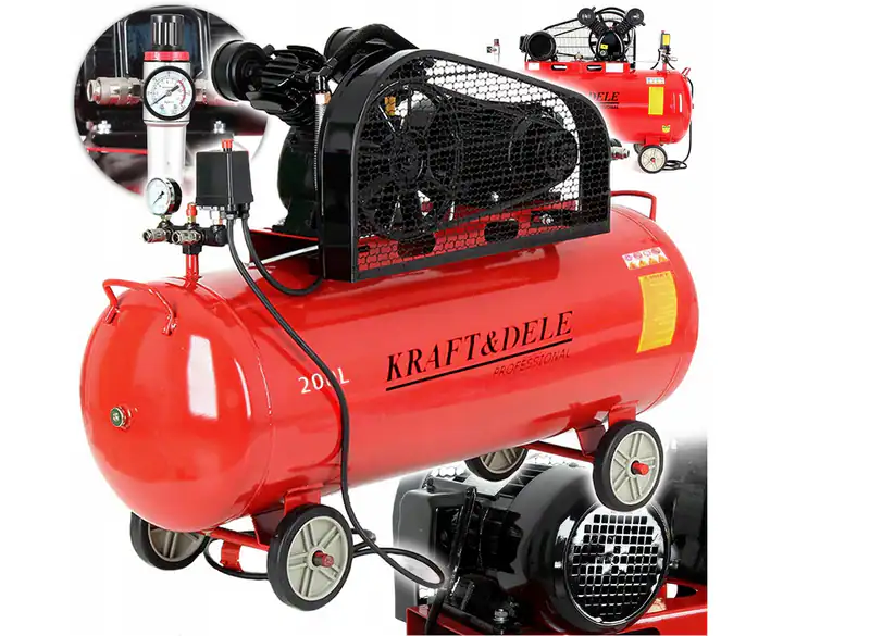 Öl-Kompressor 200 L 5,2 KM 590 l/min 8 bar 400 V 2-Zylinder Separator – neu – Sonstiges – überwiegend weiß – Foto 1 von 5