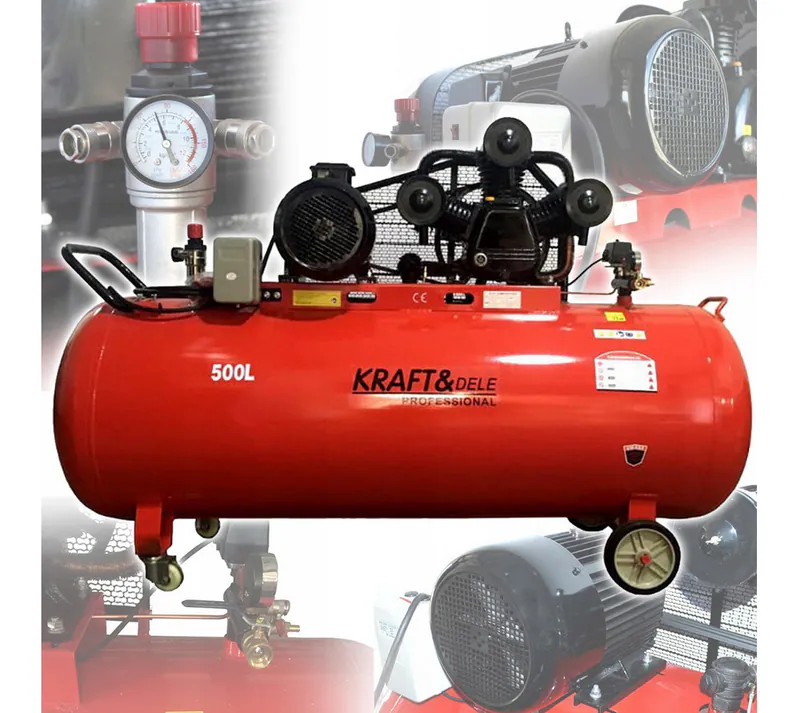 Kolbenkompressor 500L Ölschmierung 3-Zylinder 10,8kW Druckluftkompressor – neu – Sonstiges – überwiegend weiß – Foto 1 von 5