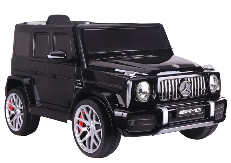 Mercedes G63 Kinder Elektroauto SUV Kinderauto EVA Leder LED MP3 USB SD Schwarz – neu – Spielzeug – Foto 1 von 5