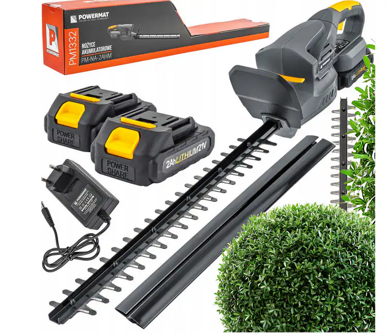 Akku Heckenschere 21V 2Ah Strauchschere Gartenschere kabellos Heckenschneider – neu – Sonstiges – überwiegend weiß – Foto 1…
