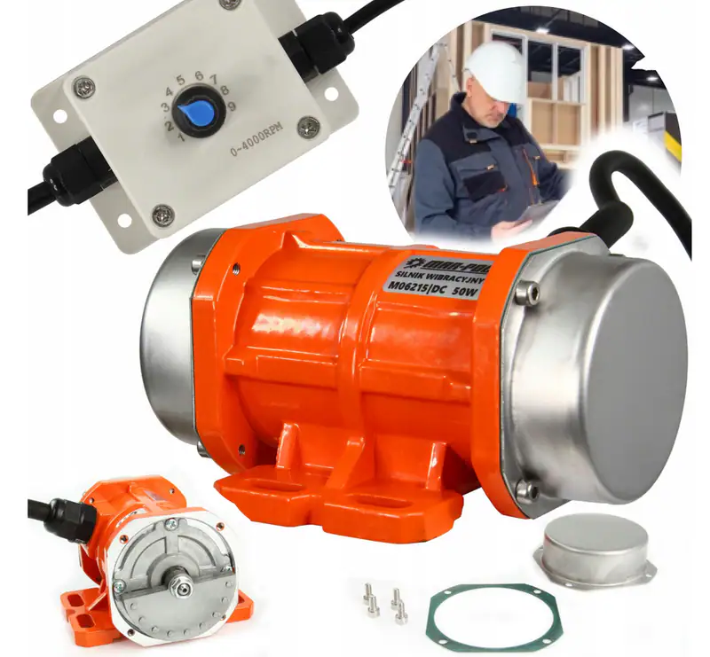 Vibrationsmotor 50W 24V 2950 U/min Regelbar 9 Stufen Industrie Rüttler MAR-POL – neu – Sonstiges – Foto 1 von 4