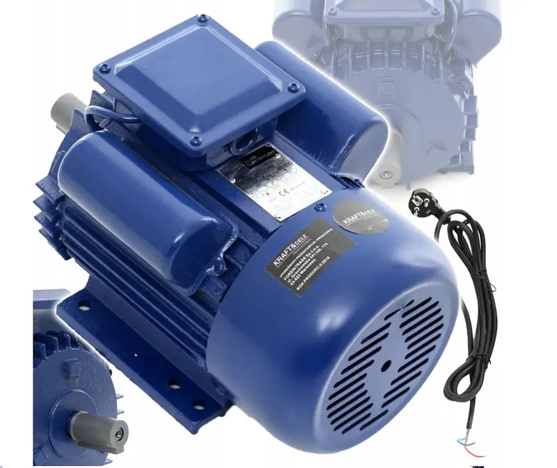 Elektromotor 230V Drehstrommotor Kondensator Motor Asynchronmotor 3 kW 1 Phase – neu – Sonstiges – überwiegend weiß – Foto…