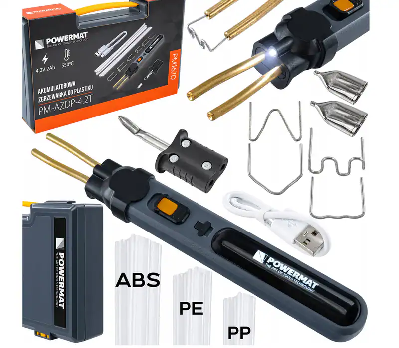 Akku Kunststoffschweißgerät Heißhefter 550°C 300 Klammern USB-C 2Ah Reparaturset – neu – Autos – Foto 1 von 5
