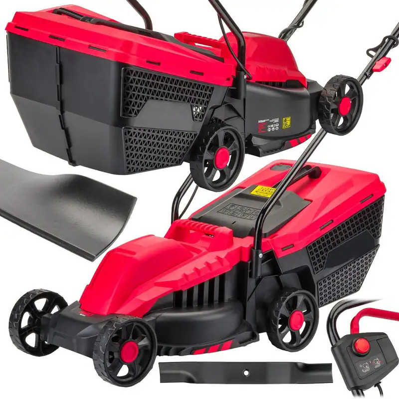 Rasenmäher Elektro 2200 W 32 cm Mähgerät Gartenmäher Kabelmäher – neu – Sonstiges – überwiegend weiß – Foto 1 von 5