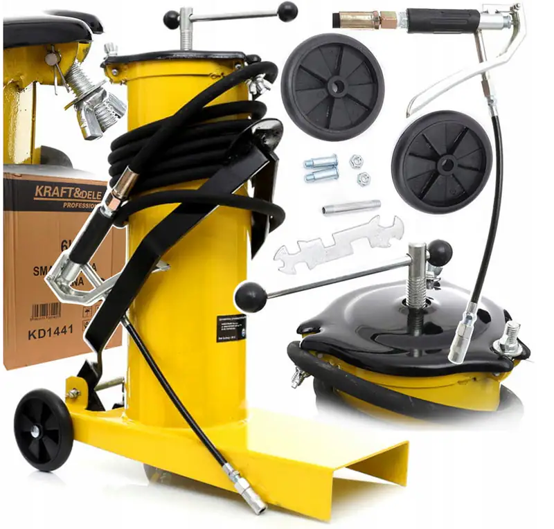 Fettpresse Ölpresse Fußpedal 6 L Schmierpresse Handpresse KFZ Werkstatt – neu – Autos – überwiegend weiß – Foto 1 von 5