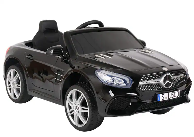 Kinder Elektroauto Mercedes SL500 EVA Räder LED RC Kinderauto USB MP3 Schwarz – neu – Spielzeug – Foto 1 von 5