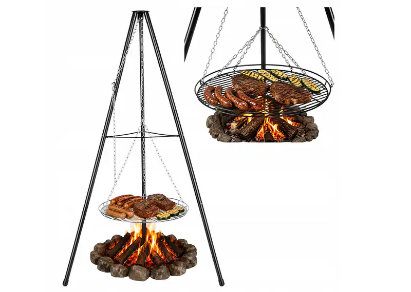 Grill Dreibein Schwenkgrill Grillrost Feuerstelle Lagerfeuer Rost 51cm Garten – neu – Garten & Pflanzen – überwiegend weiß…