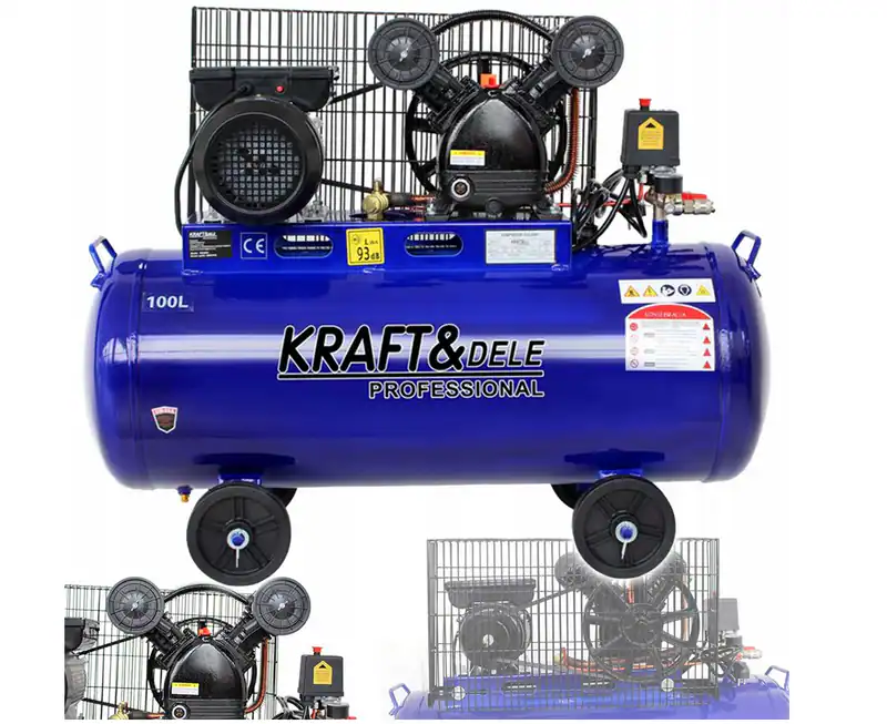 Kompressor 100L 2 Zylinder Öl 480L/Min 3kW 230V Werkstatt Luftkompressor – neu – Sonstiges – überwiegend weiß – Foto 1 von 5