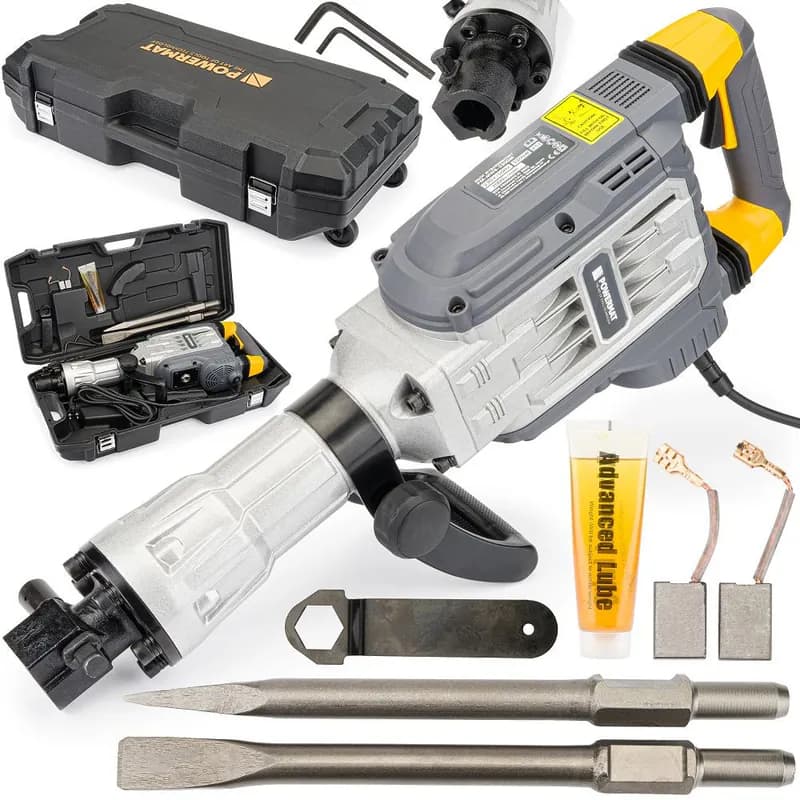 Schlaghammer SDS Hex Abbruchhammer 3300W Stemmhammer powermat PM-MWB-3300M – neu – Sonstiges – überwiegend weiß – Foto 1…