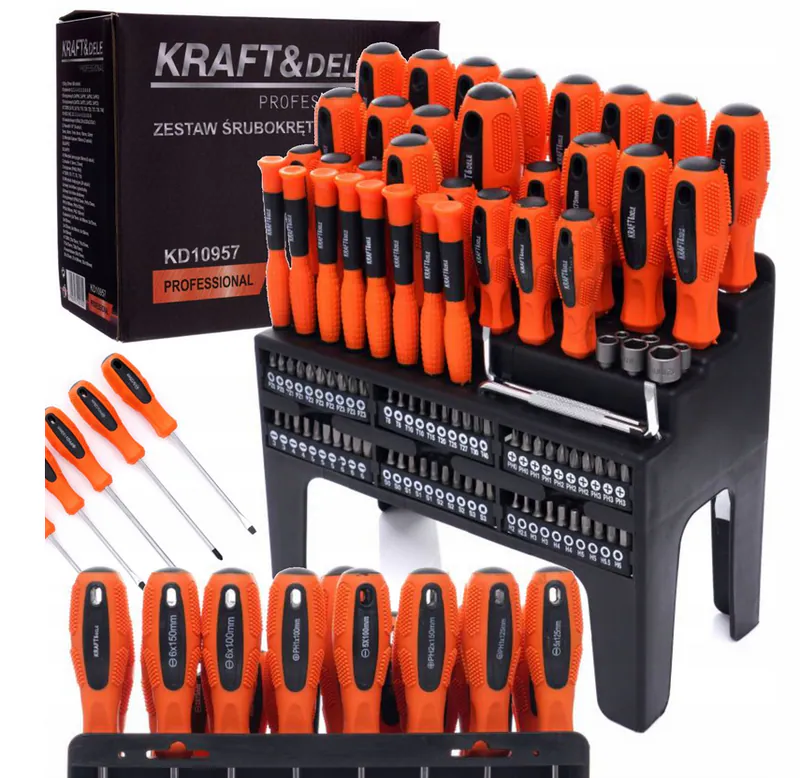 Schraubendreher Bit Set 100tlg Torx PZ PH Inbus Stecknüsse Werkzeugständer Profi – neu – Sonstiges – überwiegend weiß…