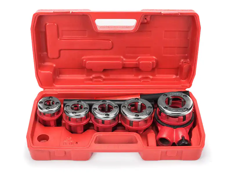 Gewindeschneider-Set 5 Teile Gewindebohrer Schneideisen Hydraulik Modell Profi – neu – Sonstiges – überwiegend weiß