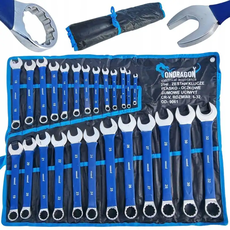 25tlg Ringmaulschlüssel Set 6-32mm Maul Ringschlüssel Satz gummierter Griff – neu – Sonstiges – überwiegend weiß – Foto 1…