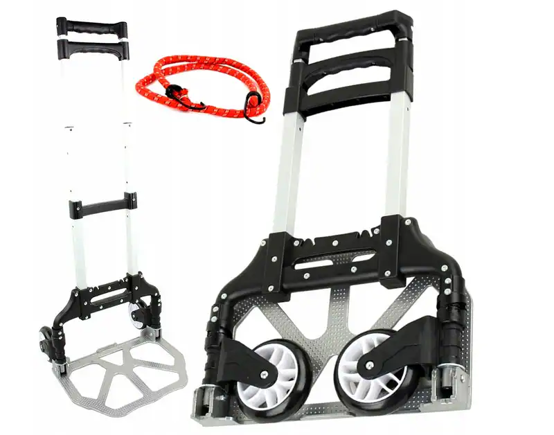 Transportwagen klappbar Sackkarre 80kg Handwagen faltbar Trolley Alu leise Räder – neu – Sonstiges – überwiegend weiß…