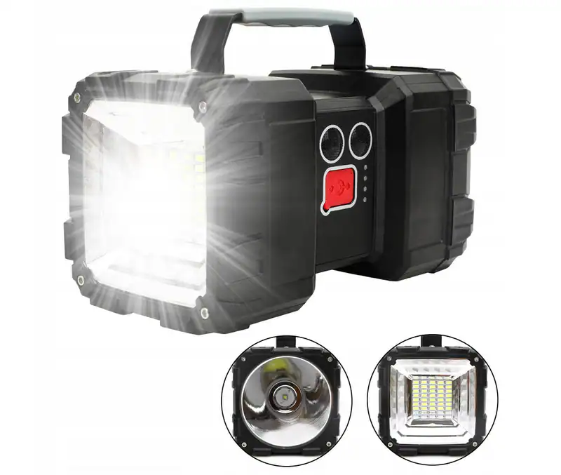 Akku LED-Taschenlampe mit Powerbank Funktion USB Wiederaufladbar 5 Lichtmodi – neu – Sonstiges – überwiegend weiß – Foto 1…