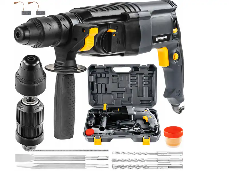 Bohrhammer SDS Plus 2600W 4J Schlagbohrmaschine Meißelhammer 26mm Beton Set – neu – Sonstiges – überwiegend weiß – Foto 1…