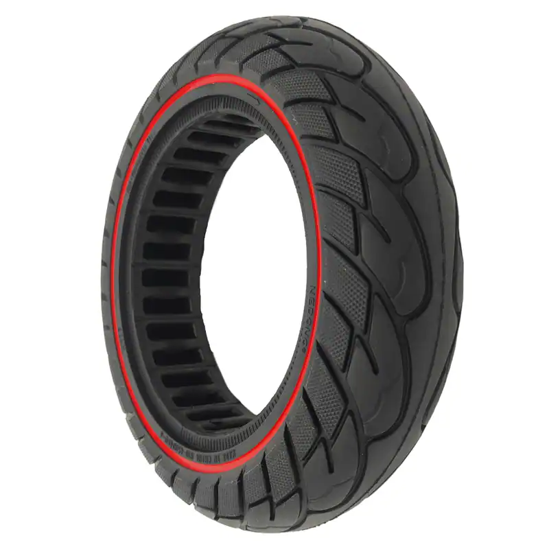 ePowerFun ePF-2 Vollgummi Reifen 10x2.5-6.5 Schwarz Rot – neu – Sonstiges – Foto 1 von 5
