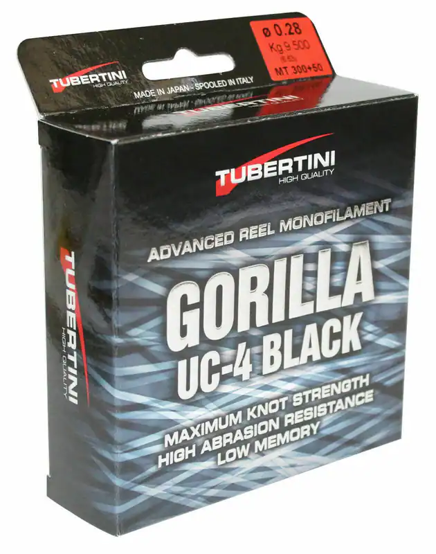Tubertini Gorilla UC-4 Black Schnur | 350m monofile Angelschnur 0,12-0,35 mm FTM – neu – Sonstiges – überwiegend weiß