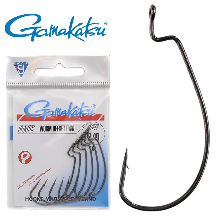 Gamakatsu Worm Offset Ewg Hooks Black | Offsethaken Gummifisch Haken Rigs Angeln – neu – Sonstiges – überwiegend weiß